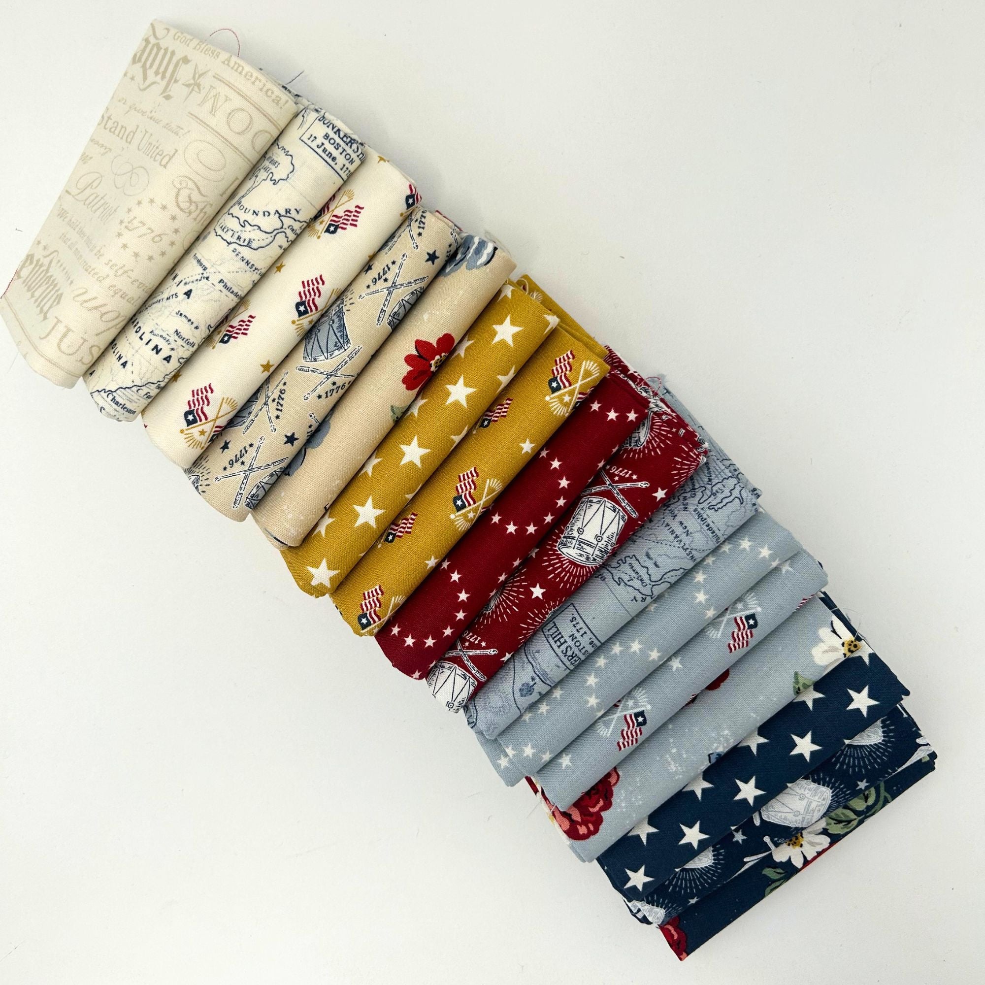 Independence Custom Fat Quarter Bundle by the RBD Designers for Riley Blake Designs | 16 FQs |. Curated Bundle
