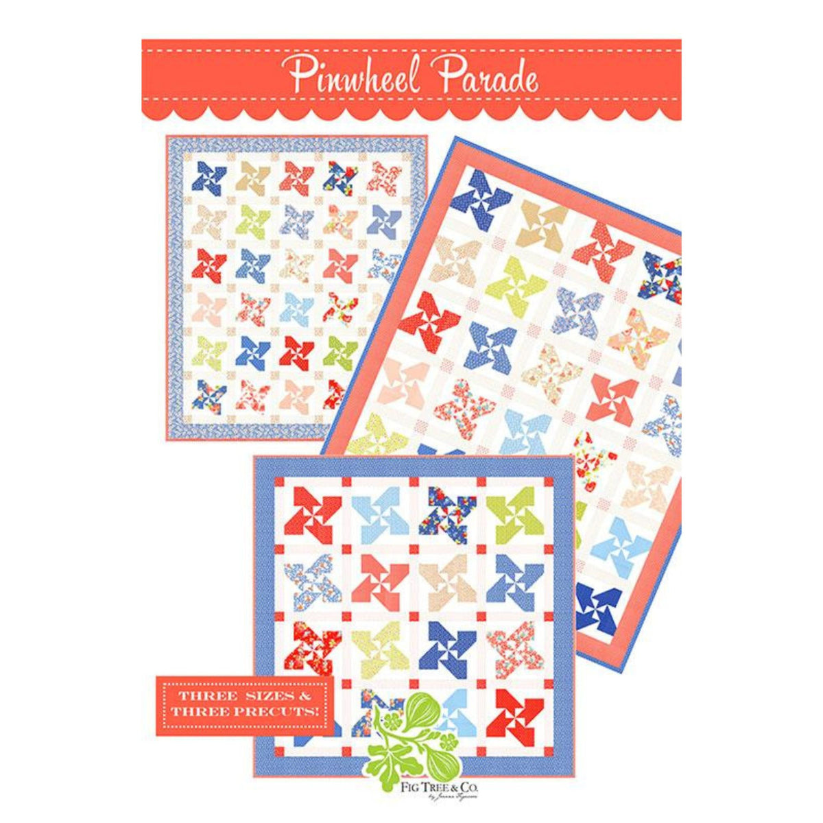 Pinwheel Parade Quilt Pattern by Fig Tree Quilts | FT 3002