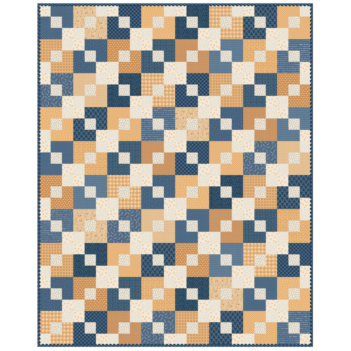 PRESALE Cheerful Custom Quilt Kit by Lori Holt of Bee in my Bonnet | Quilt Size 72 1/2" x 90 1/2" | FREE PATTERN