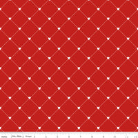 Take Heart Heart Cross Red Yardage by J. Wecker Frisch for Riley Blake Designs | C15390-RED