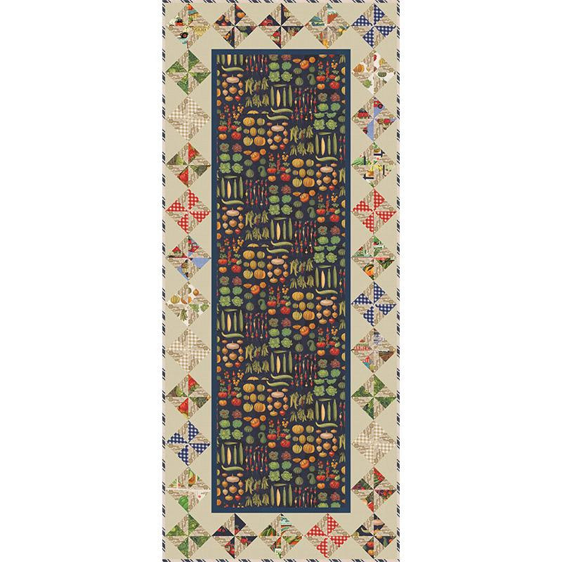 Farm and Garden Farm to Table Table Runner Kit by Cathe Holden for Moda Fabrics | KIT7470RUNNER