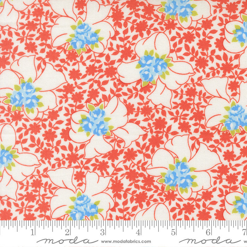 PRESALE Rosie Whipped Cream Yardage by Fig Tree & Co for Moda Fabrics | 35421 11