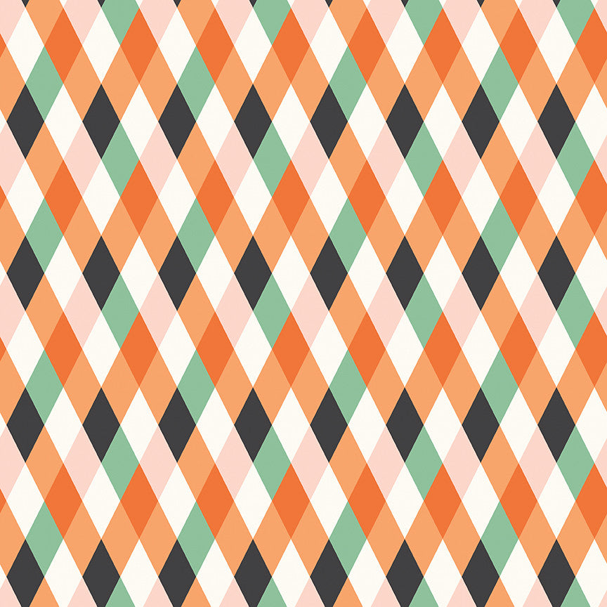 Frank and Friends Diamonds Multi Yardage by My Mind's Eye for Riley Blake Designs | C17473-MULTI