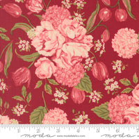 PRESALE Je T'aime Love Garden Scarlet Yardage by Stacy Iest Hsu for Moda Fabrics | 20990 18