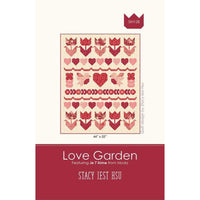 PRESALE Love Garden Custom Quilt Kit With Je T'aime by Stacy Iest Hsu for Moda Fabrics | Quilt Size 44” x 55”
