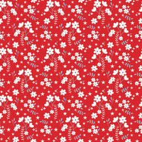 Freedom Garden Ditsy Floral Red Yardage by My Mind's Eye for Riley Blake Designs | C15625-RED