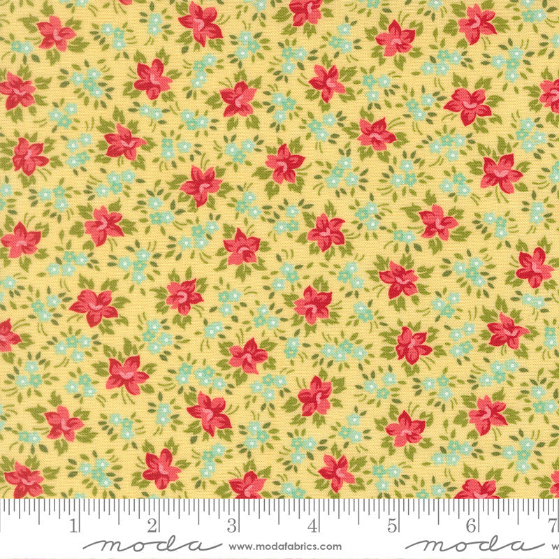 PRESALE Bloomsberry Marylebone Buttermilk Yardage by Camille Roskelley for Moda Fabrics | 55353 12