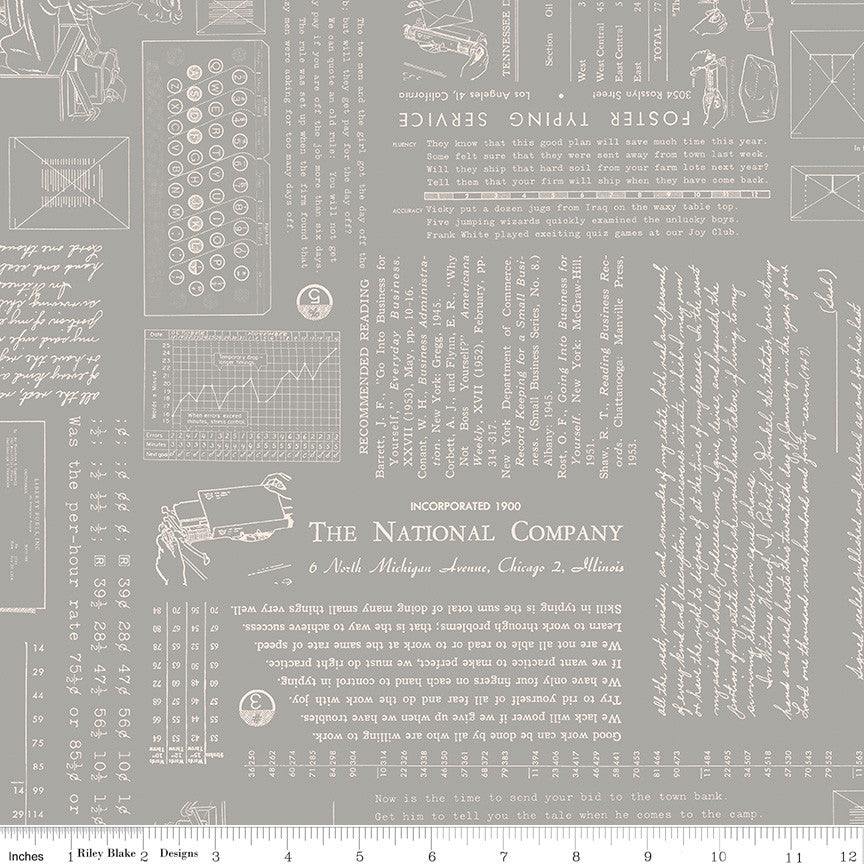 TYPE/ography Cobblestone Yardage by Lori Holt of Bee in My Bonnet for Riley Blake Designs | C16850-COBBLESTONE