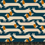 PRESALE Dog Park Teal Navy Yardage by Sarah Watts of Ruby Star Society for Moda Fabrics | RS2096 13 | Cut Options