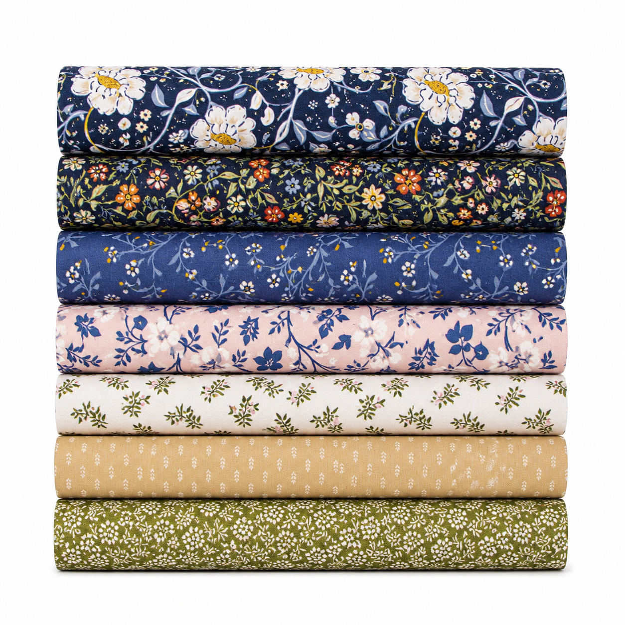 Before the Bloom Fat Quarter Bundle Blue by Danelys Sidron for Riley Blake Designs | 7 Fat Quarters | Curated Bundle