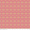 PRESALE Farmers Daughter Plaid Tea Rose Yardage by Lori Holt of Bee in My Bonnet | C17175-TEAROSE