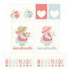 PRESALE Sunbonnet Woven Quilt Labels by Heather Briggs of My Sew Quilty Life | Pack of 8 Woven Quilt Labels | MSQL 115N