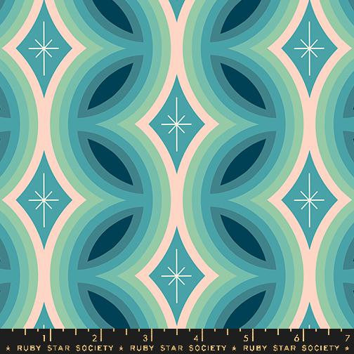 Juicy Rattan Dark Turquoise Yardage by Melody Miller for Ruby Star Society | Ruby Star Cottons | RS0087 13