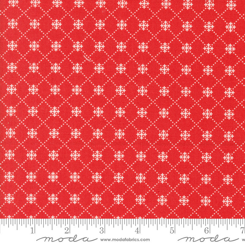 Portofino Cobblestones Pomegranate Yardage by Fig Tree & Co for Moda Fabrics | 35396 16