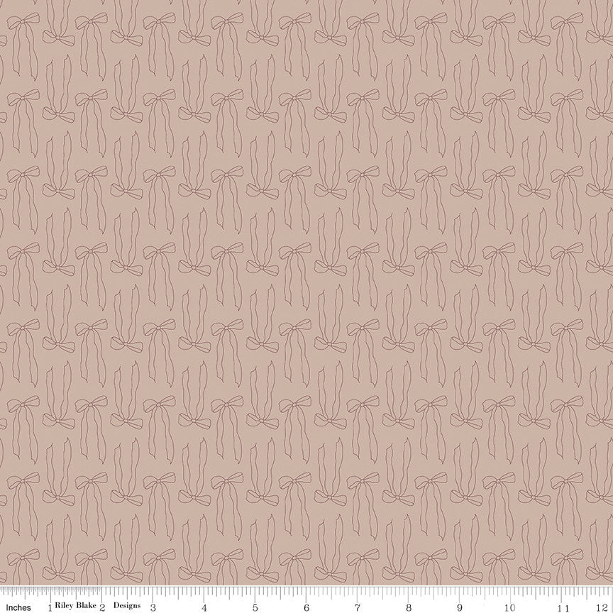 PRESALE Charmed & Treasured Bows Doe Yardage by Kassidy Grace for Riley Blake Designs | C18163-DOE