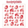 Lovely Quilt Kit With Letters to Cupid by My Mind's Eye for Riley Blake Designs | Quilt Size 61 3/4" x 63 1/2"