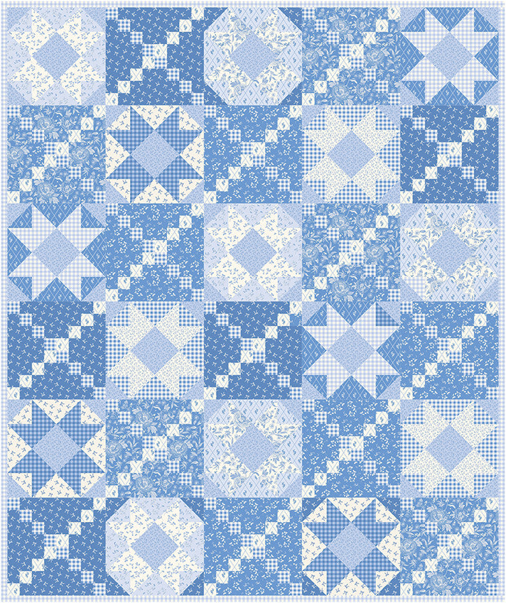 Forget Me Not Quilt Pattern by Charisma Horton | P161-FORGETMENOT