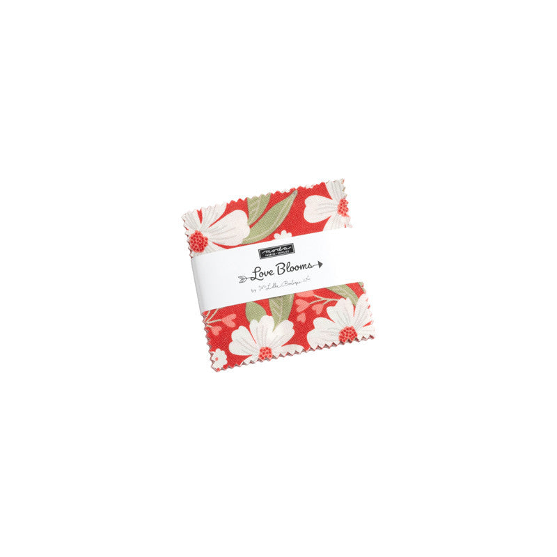 PRESALE Love Blooms Mini Charm 2.5" Precut Squares by Lella Boutique for Moda Fabrics | 5220MC