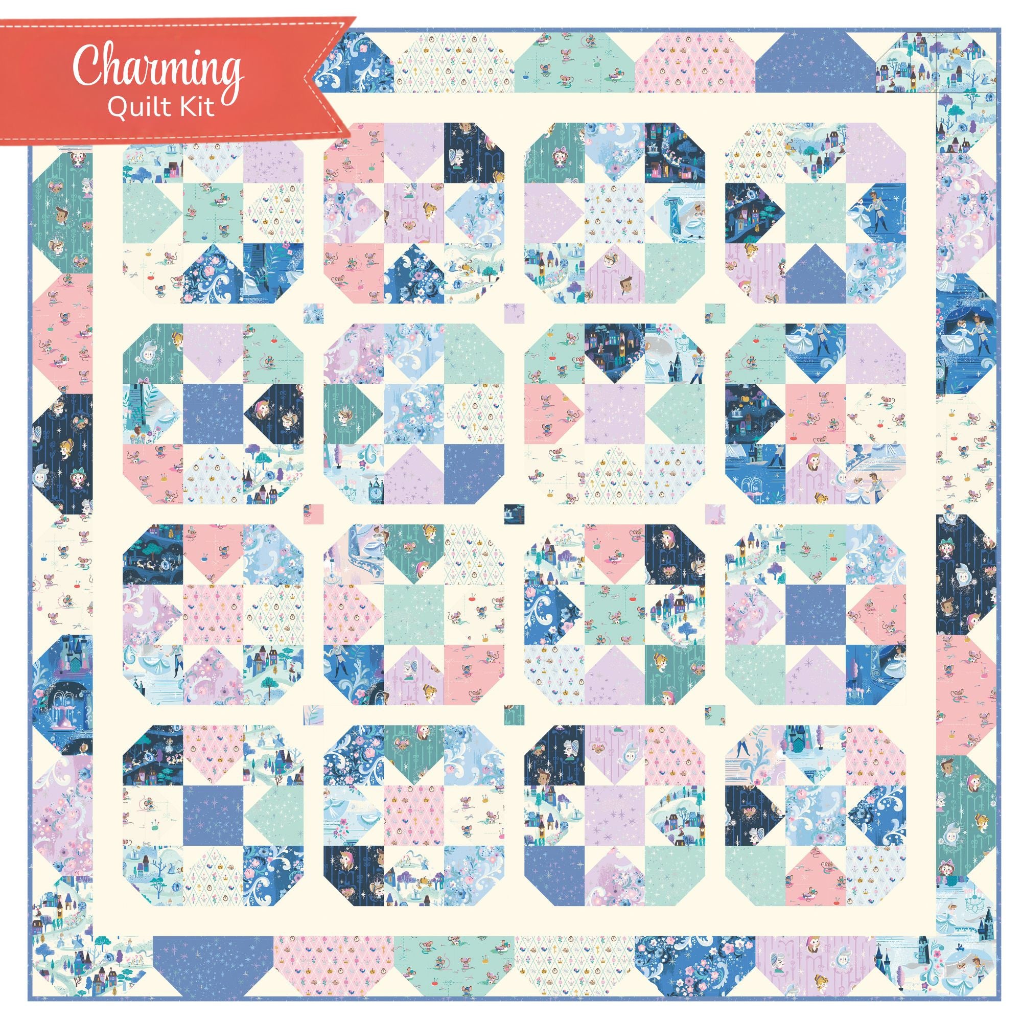 PRESALE Charming Quilt Kit | Wishes by Jill Howarth for Riley Blake Designs | Quilt Size 62 1/2" x 72 1/2"