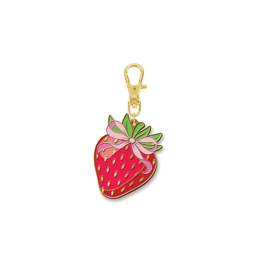 PRESALE Strawberry Shortcake Strawberry Enamel Charm for Riley Blake Designs | FG-52063