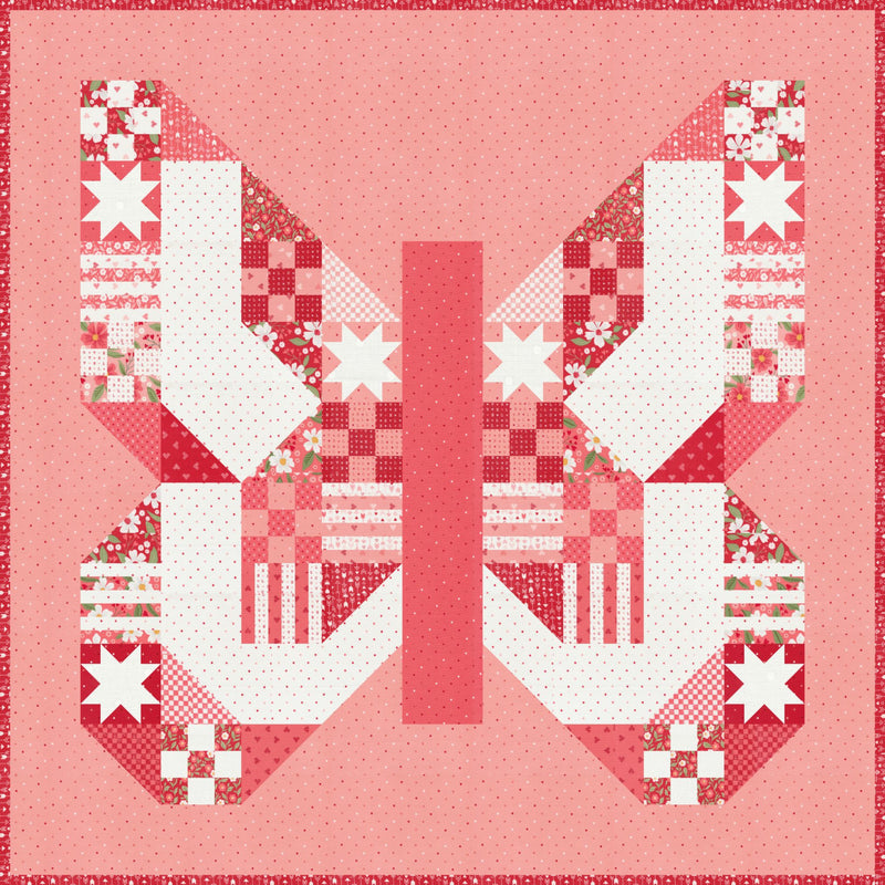 Butterfly Patch Quilt Pattern by Lella Boutique for Moda Fabrics | Love Blooms | LB 176