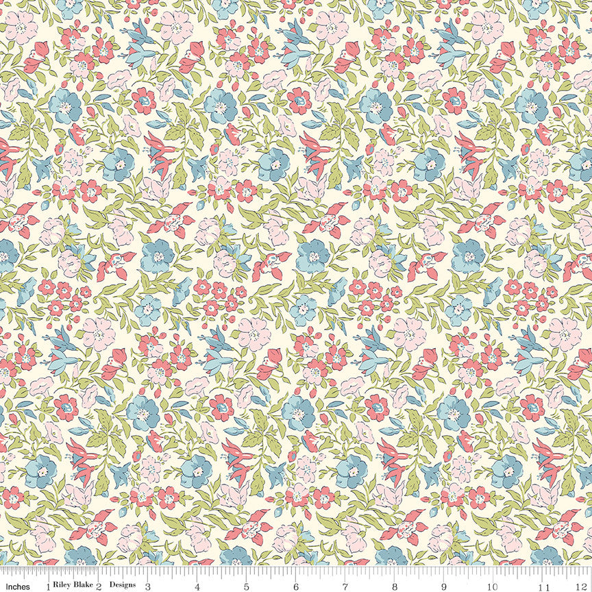 Everlasting Mamie Flower B by Liberty Fabrics for Riley Blake Designs | 01667516B