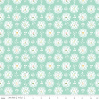Summer Skies and Fireflies Doilies Aqua Yardage by Gracey Larson for Riley Blake Designs | C16371-AQUA