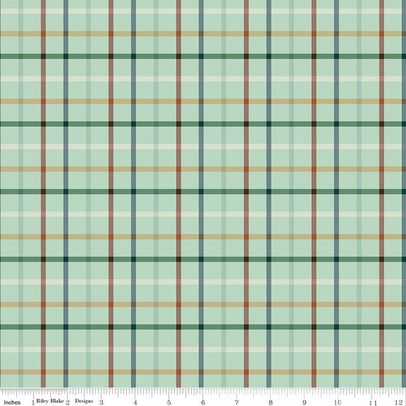 Plaid-Venture Club Camper Fern Yardage by The RBD Designers for Riley Blake Designs | C17047-FERN
