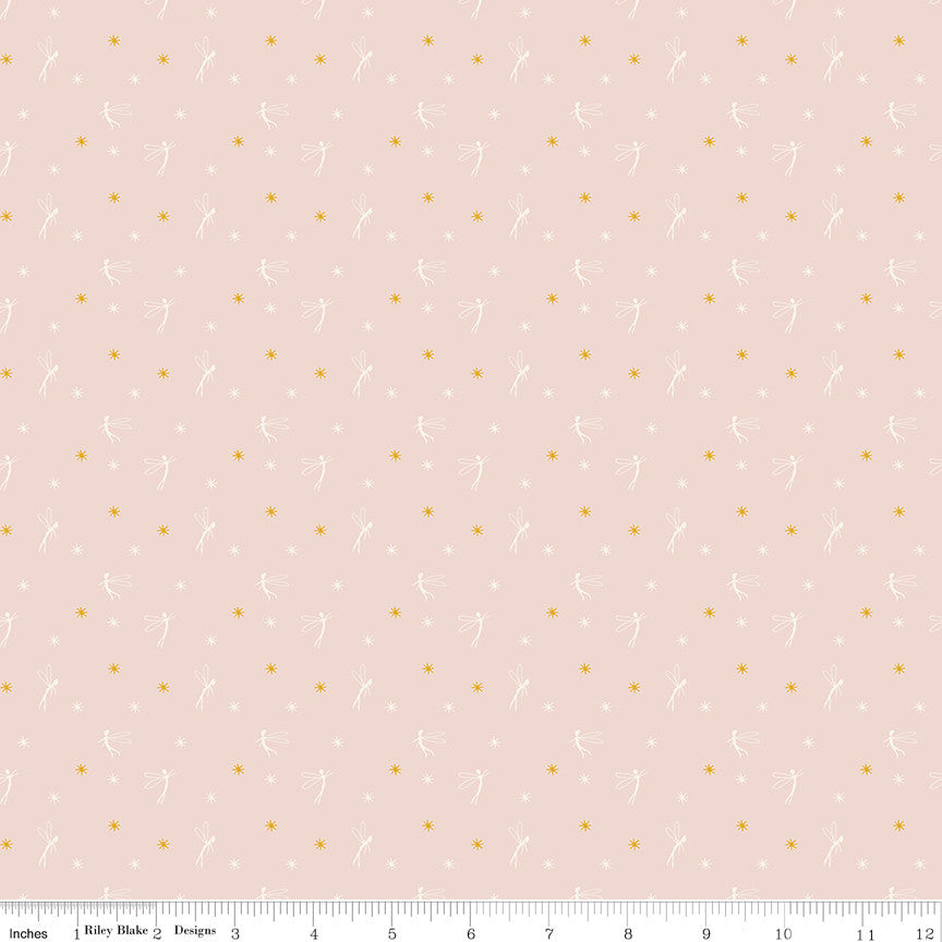 PRESALE Story Land Fairy Lights Pink Yardage by Sarah Jane for Riley Blake Designs | C18305-PINK