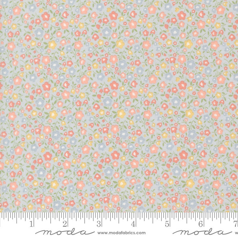 PRESALE Handmade Sweetness Bitty Blossoms Sky Yardage by Heather Briggs of My Sew Quilty Life for Moda Fabrics | 31791 22