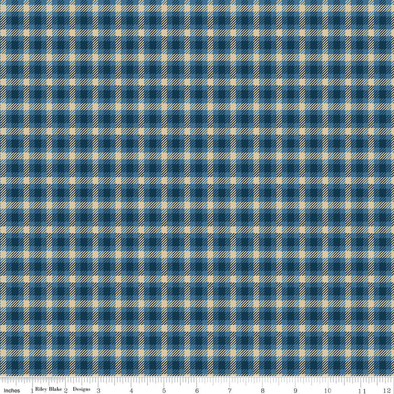 Plaid-Venture Club Scout Blue Yardage by The RBD Designers for Riley Blake Designs | C17042-BLUE