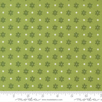 PRESALE Poinsettia and Pear Daisy Dot Fresh Grass Yardage by Sherri & Chelsi for Moda Fabrics | 37713 13