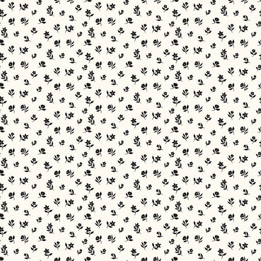 PRESALE Moonlit Trellis Flower Toss Cloud Yardage by My Mind's Eye for Riley Blake Designs | C18213-CLOUD