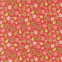 PRESALE Poinsettia and Pear Pear Geranium Yardage by Sherri & Chelsi for Moda Fabrics | 37711 16