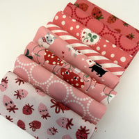 Funny Valentine Custom Fat Quarter Bundle Pink by Lizzy House for Moda Fabrics | 8 FQs | Curated Bundle