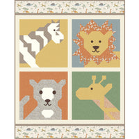 PRESALE Safari on the Savannah Quilt Kit With Leo & Savannah by Deena Rutter for Riley Blake Designs | KT-17540