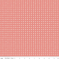 Ivy Reese Simple Gingham Coral Yardage by Deena Rutter for Riley Blake Designs | C16604-CORAL