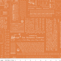 TYPE/ography Squash Yardage by Lori Holt of Bee in My Bonnet for Riley Blake Designs | C16850-SQUASH