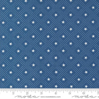 Grand Haven Star Check Nautical Blue Yardage by Minick & Simpson for Moda Fabrics | 14982 18