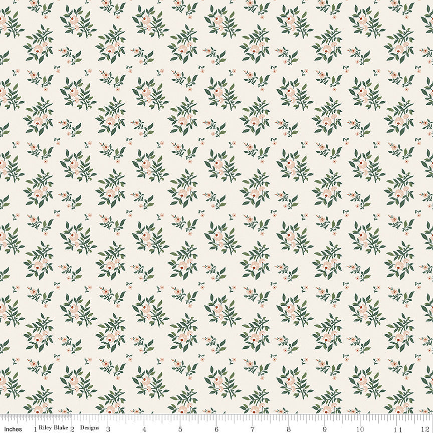 PRESALE Before the Bloom Juniper Cream Yardage Danelys Sidron for Riley Blake Designs | C18065-CREAM