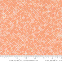 PRESALE Foraged Found and Hand Me Down Fractured Weave Peach Yardage by Fancy That Design House | 45635 19