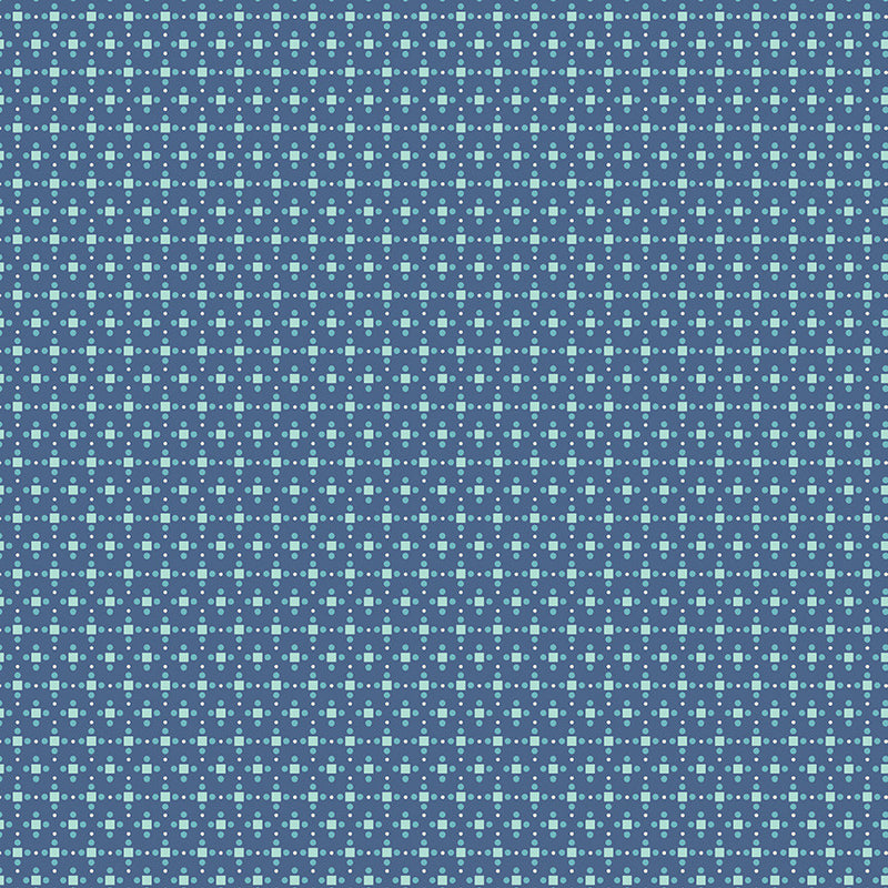 Bee Dots Denim Fay Yardage by Lori Holt for Riley Blake Designs | C14163 DENIM