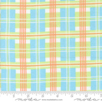Sherbet Sunshine Flannel Sherbet Plaid Sky Yardage by Corey Yoder for Moda Fabrics | 29222 20F