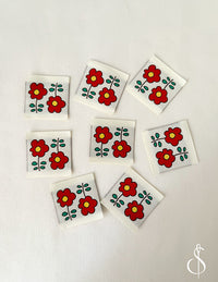 Minki Kim Camellia Woven Labels | 8 Woven Labels | P178-SIWL13