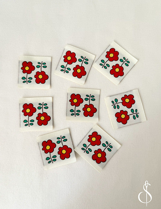 Minki Kim Camellia Woven Labels | 8 Woven Labels | P178-SIWL13