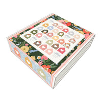 Silver Lining Quilt Boxed Kit | Floral Charms by Kelsey Carlson for Riley Blake Designs | Finished size 46" x 46 1/2"