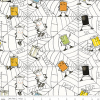Scary Scraps Spooky Spools White Yardage by J. Wecker Frisch for Riley Blake Designs | C17607-WHITE