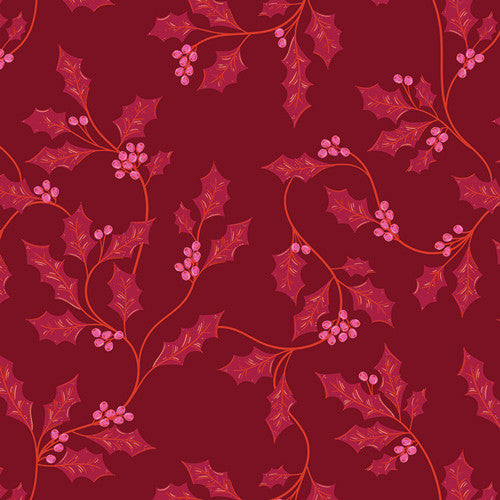 PRESALE Christmas in Color Berry & Bloom Yardage by Art Gallery Fabrics | CMC-25410