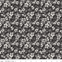 PRESALE Ink & Ivory Floral Ink Yardage by the RBD Designers for Riley Blake Designs | C16911-INK