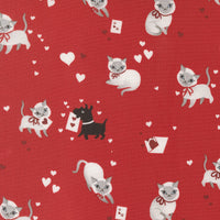 PRESALE Funny Valentine Kitty Rose Yardage by Lizzy House for Moda Fabrics | 37140 16